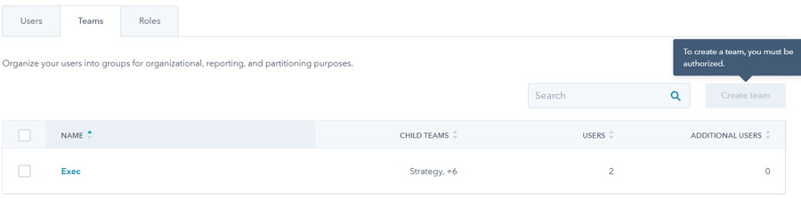 Partitioning Teams