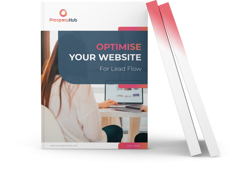 Optimise your website for lead flow landing page book image