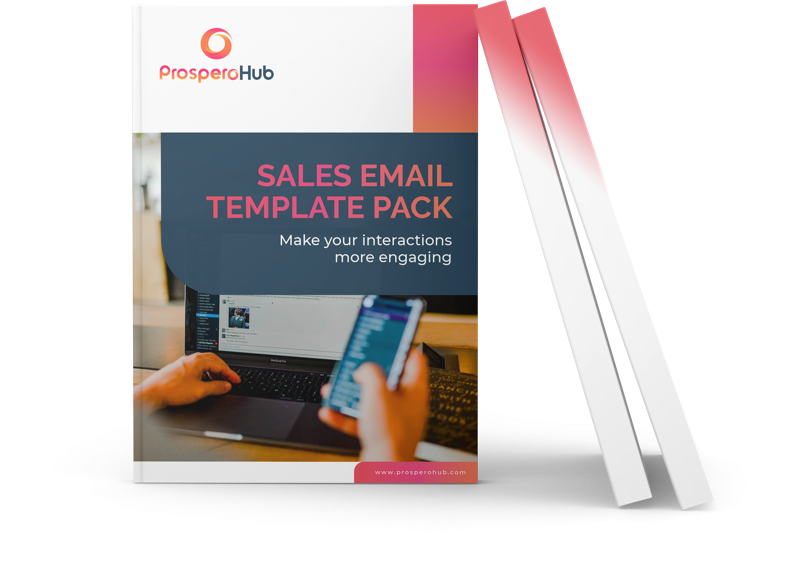 Sales Email Template Pack landing page book image