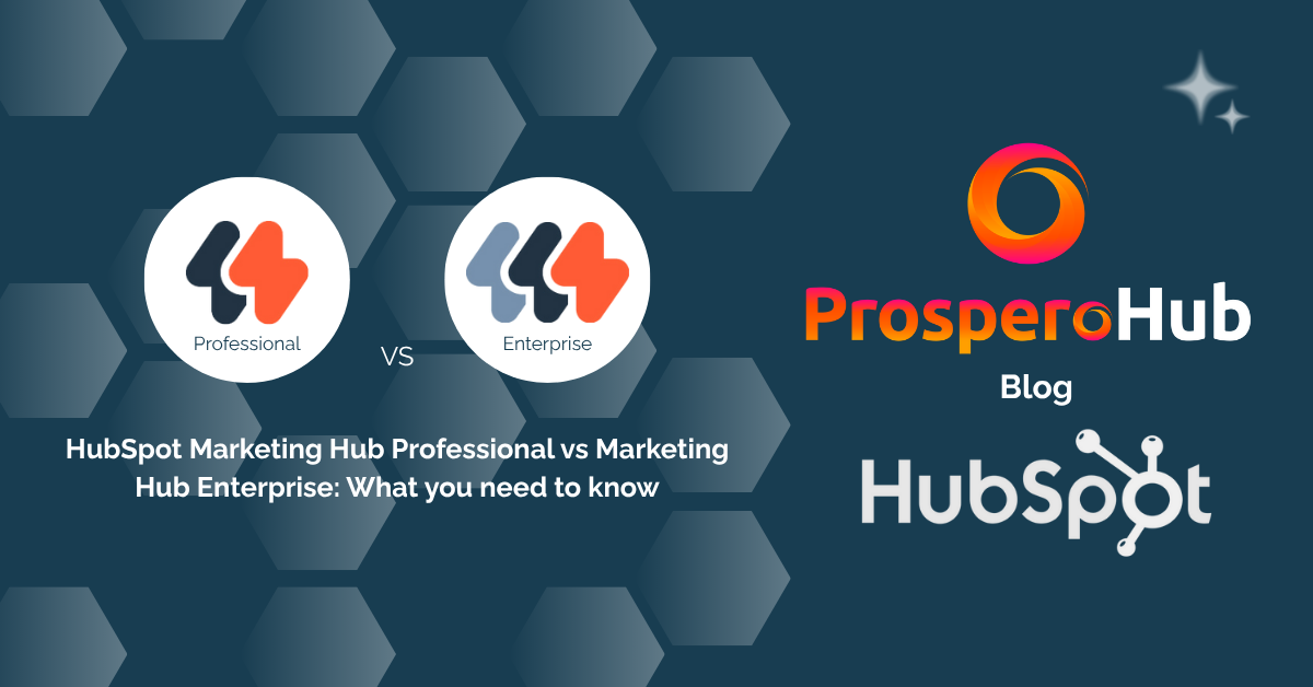 Marketing Hub Professional vs Enterprise blog cover image