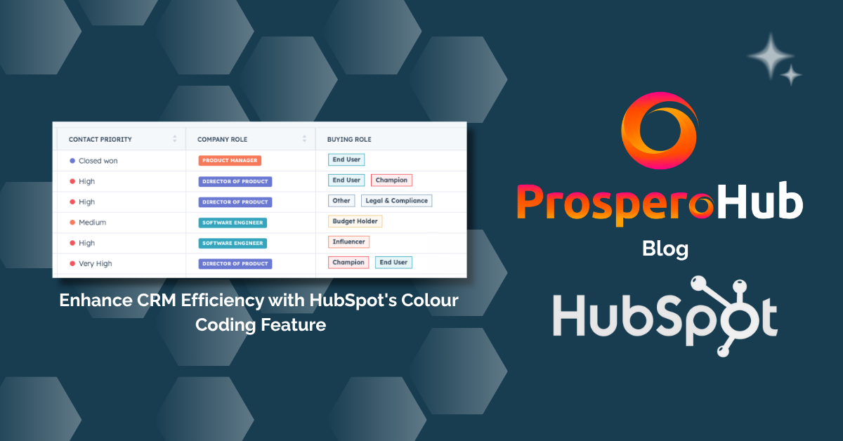 Enhance CRM Efficiency with HubSpot's Colour Coding Feature